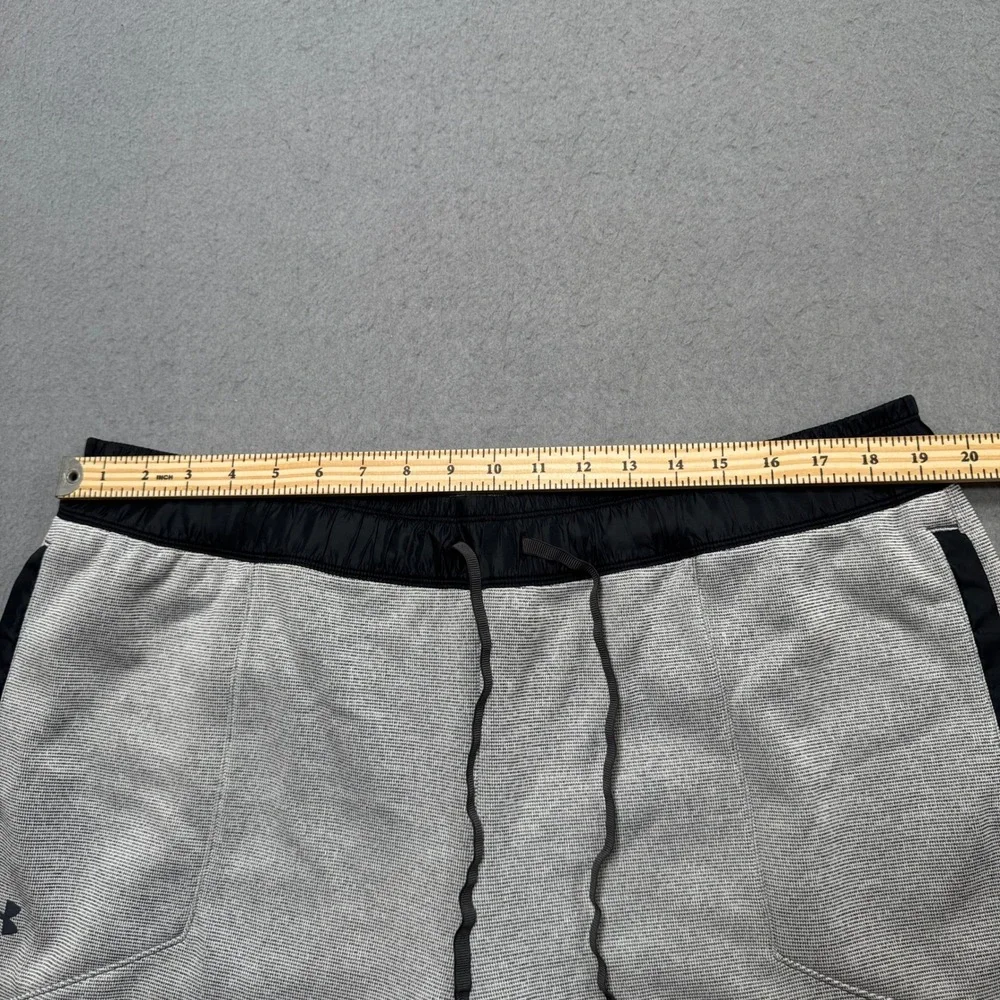 Under Armour Sweatpants Men's 2XL Gray ColdGear Loose Fleece Joggers Activewear - Picture 3 of 8